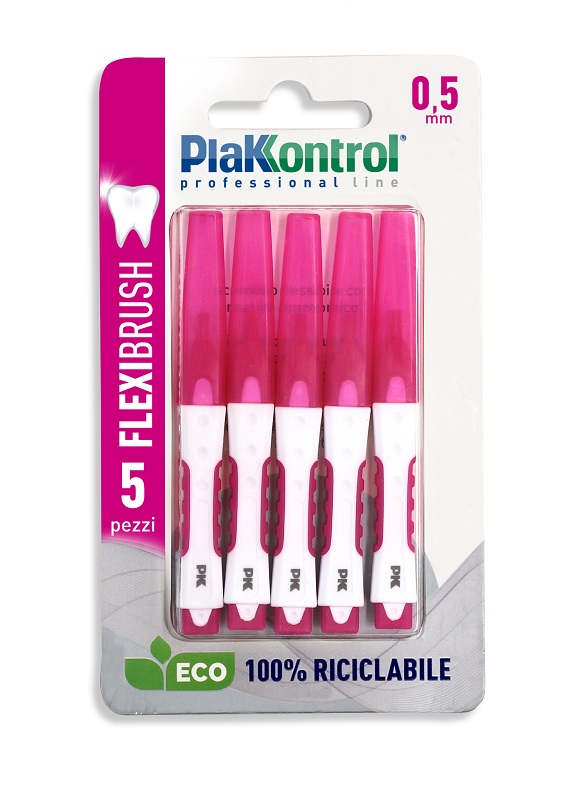 PLAKKONTROL SCOVOLINO INTERDENTALE FLEXI BRUSH05 BLISTER 5 PEZZI - Farmastop