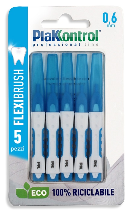 PLAKKONTROL SCOVOLINO INTERDENTALE FLEXI BRUSH06 BLISTER 5 PEZZI - Farmastop