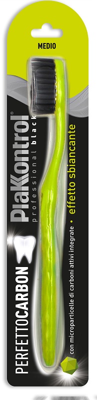 PLAKKONTROL PERFETTO CARBON SPAZZOLINO MANUALE BLISTER 1 PEZZO - Farmastop
