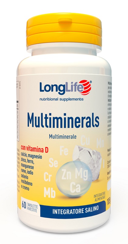 LONGLIFE MULTIMINERALS 60 TAVOLETTE RIVESTITE - Farmastop