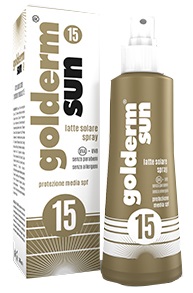 GOLDERM SUN SPF 15 SPRAY 200 ML - Farmastop
