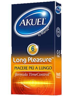 PROFILATTICO ANSELL AKUEL BY MANIX LONG PLEASURE B 6 PEZZI - Farmastop