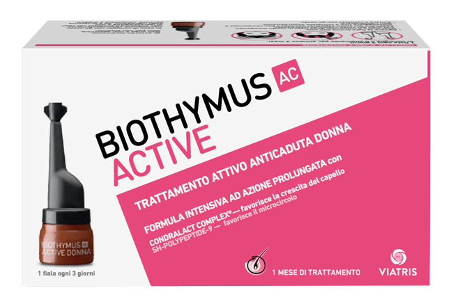 BIOTHYMUS AC ACTIVE TRATTAMENTO ATTIVO ANTICADUTA DONNA 10 FIALE - Farmastop