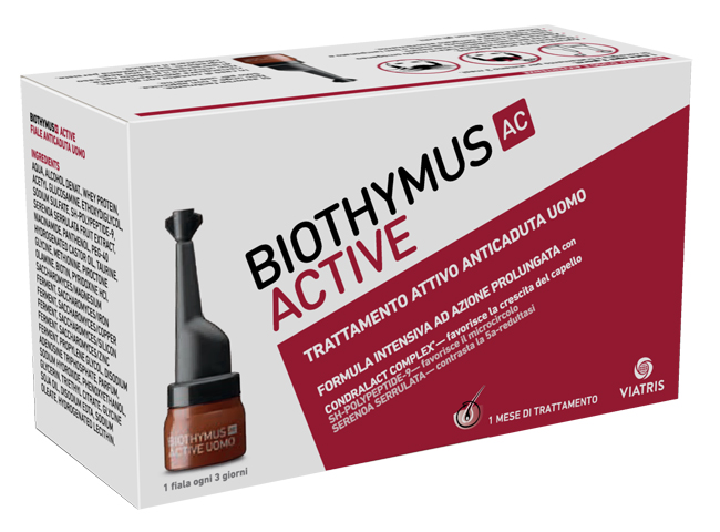 BIOTHYMUS AC ACTIVE TRATTAMENTO ATTIVO ANTICADUTA UOMO 10 FIALE 3,5 ML - Farmastop