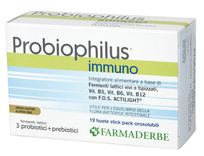 PROBIOPHILUS IMMUNO 12 BUSTINE 24 G - Farmastop