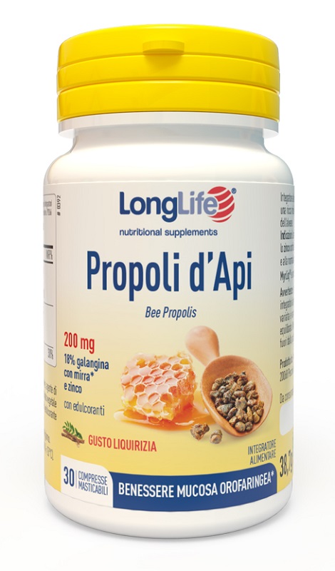 LONGLIFE PROPOLI D'API 30 COMPRESSE - Farmastop