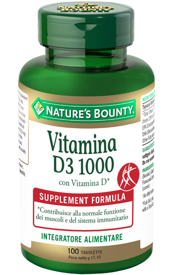 VITAMINA D3/1000 100 TAVOLETTE - Farmastop