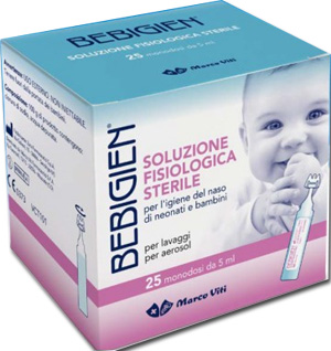 BEBIGIEN SOLUZIONE FISIOLOGICA STERILE 25 FLACONCINI MONODOSE DA 5 ML - Farmastop