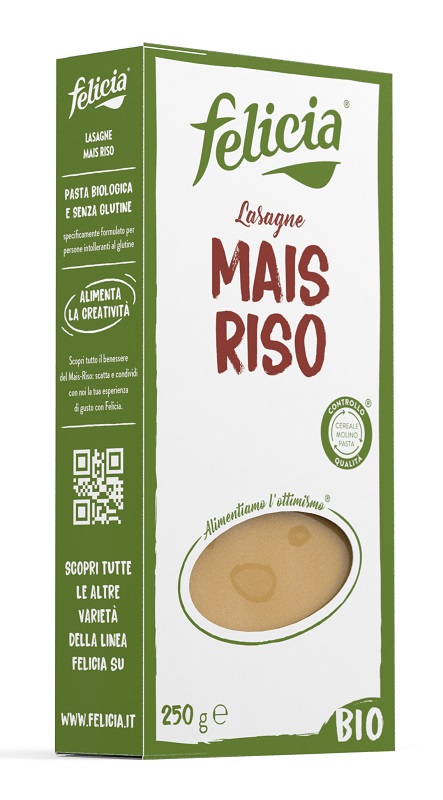 FELICIA PASTA BIOLOGICA MAIS/RISO LASAGNE 250 G - Farmastop