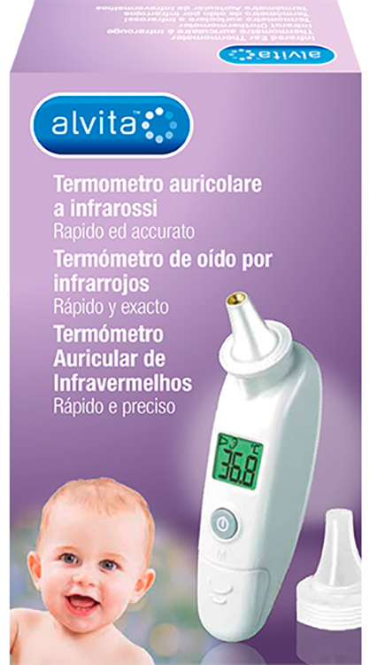 ALVITA TERMOMETRO AURICOLARE A INFRAROSSI - Farmastop