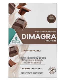 DIMAGRA PROTEIN CIOCCOLATO 10 BUSTE - Farmastop