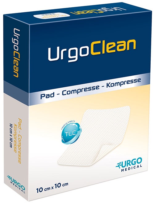 MEDICAZIONE TNT ASSORBENTE GELIFICANTE URGOCLEAN 10X10CM 10 PEZZI - Farmastop