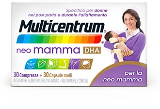 MULTICENTRUM NEO MAMMA DHA 30 COMPRESSE + 30 CAPSULE MOLLI - Farmastop
