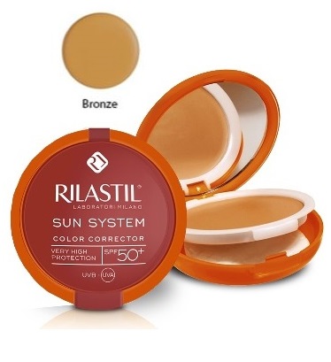 RILASTIL SUN SYSTEM PHOTO PROTECTION THERAPY SPF50+ COMPATTO BRONZE 10 ML - Farmastop