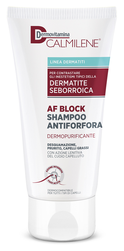 DERMOVITAMINA CALMILENE AF BLOCK SHAMPOO ANTIFORFORA DERMOPURIFICANTE DERMATITE SEBORROICA 200 ML - Farmastop