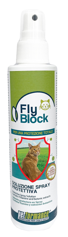 FLYBLOCK SOLUZIONE SPRAY PROTEZIONE GATTO 150 ML - Farmastop