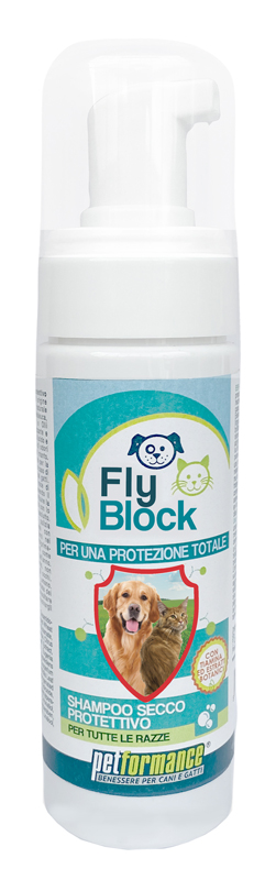 FLYBLOCK SHAMPOO SECCO CANI/GATTI 150 ML - Farmastop
