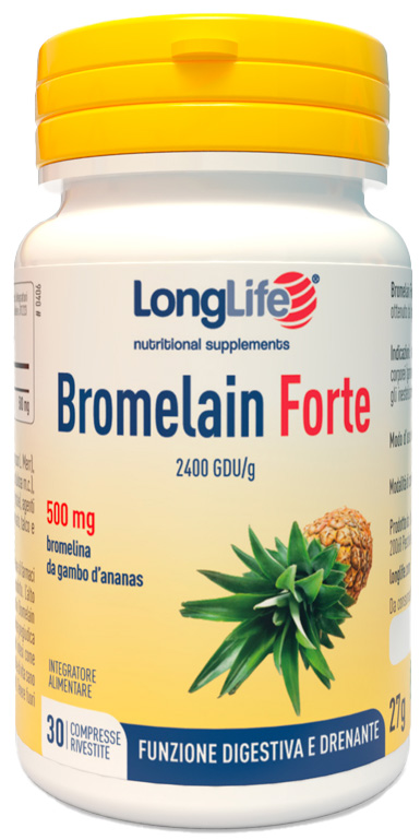 LONGLIFE BROMELAIN FORTE 30 COMPRESSE - Farmastop