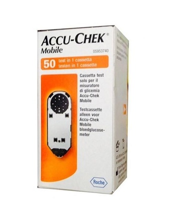 STRISCE MISURAZIONE GLICEMIA ACCU-CHEK MOBILE 50 TEST MIC 2 - Farmastop