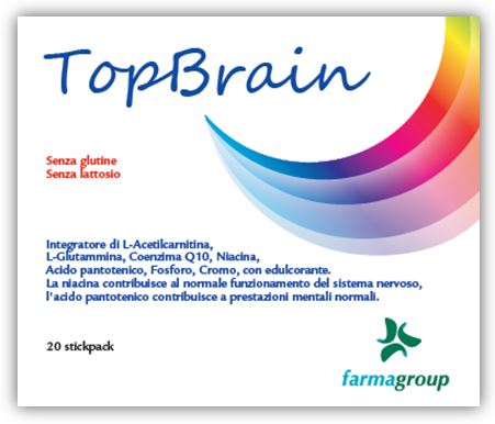 TOPBRAIN 20 STICK 4,5 G - Farmastop