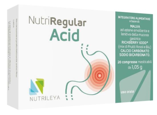 NUTRIREGULAR ACID 20 COMPRESSE MASTICABILI - Farmastop