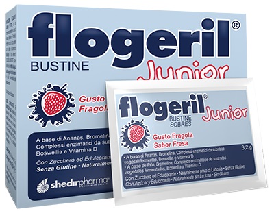 FLOGERIL JUNIOR FRAGOLA 20 BUSTINE - Farmastop