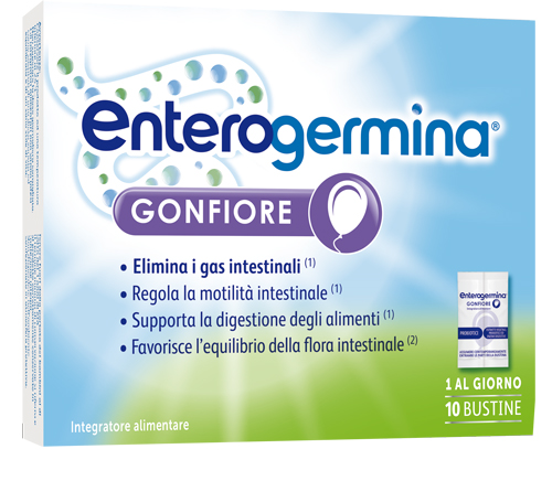 ENTEROGERMINA GONFIORE 10 BUSTINE BIPARTITE - Farmastop