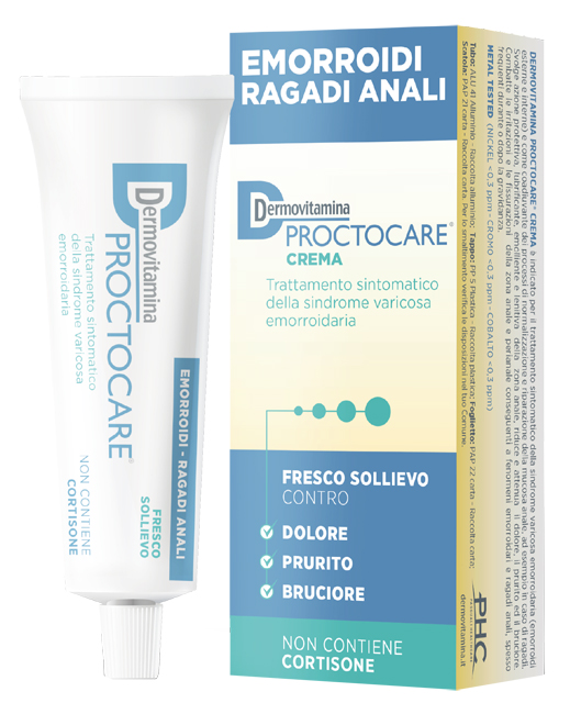 DERMOVITAMINA PROCTOCARE CREMA EMORROIDI RAGADI ANALI 30 ML CON CANNULA - Farmastop
