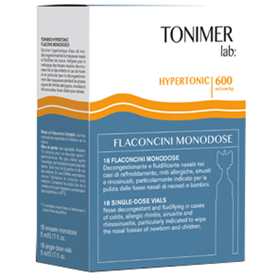 TONIMER LAB HYPERTONIC 18 FLACONCINI MONODOSE - Farmastop