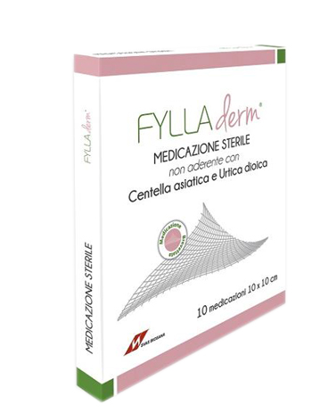 MEDICAZIONE STERILE NON ADERENTE FYLLADERM 10 X 10 CM X 10 BUSTE - Farmastop