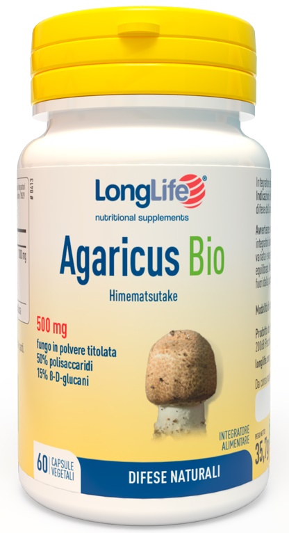 LONGLIFE AGARICUS BIO 60 CAPSULE - Farmastop