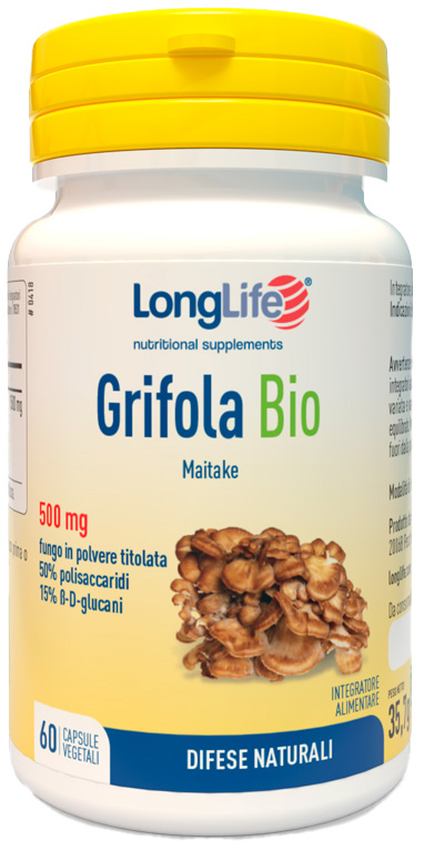 LONGLIFE GRIFOLA BIO 60 CAPSULE - Farmastop