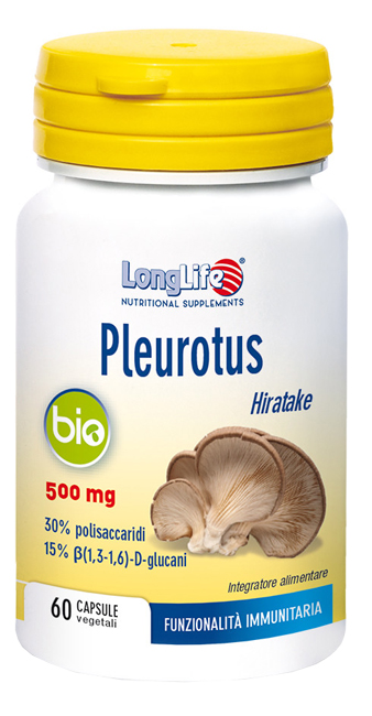 LONGLIFE PLEUROTUS BIO 60 CAPSULE - Farmastop