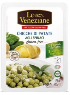 LE VENEZIANE CHICCHE DI PATATE AGLI SPINACI 500 G - Farmastop