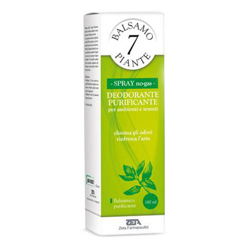 BALSAMO DELLE 7 PIANTE BALSAMICO DEODORANTE PURIFICANTE PER AMBIENTI E TESSUTI POMPA SPRAY + ASTUCCIO 180 ML - Farmastop