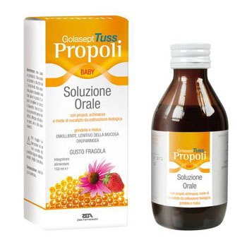 GOLASEPT TUSS PROPOLI BABY SOLUZIONE ORALE 150 ML - Farmastop