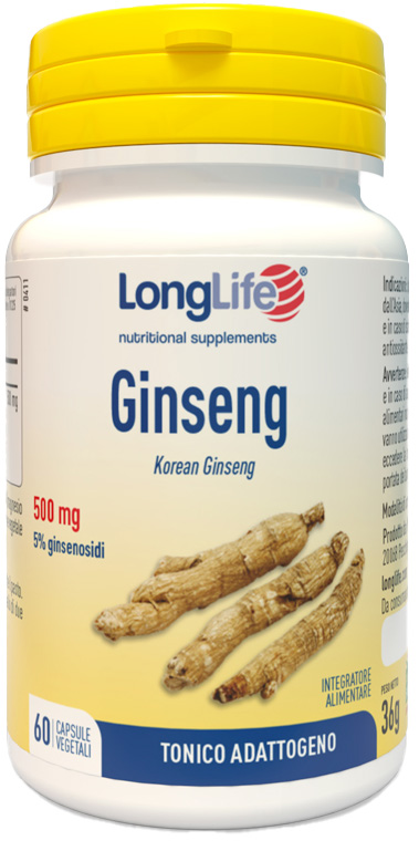 LONGLIFE GINSENG 5% 60 CAPSULE - Farmastop