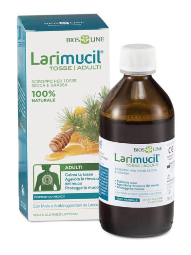 LARIMUCIL TOSSE TOSSE ADULTI SCIROPPO CE 0476V 230 G 175 ML - Farmastop