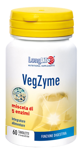 LONGLIFE VEGZYME 60 TAVOLETTE - Farmastop