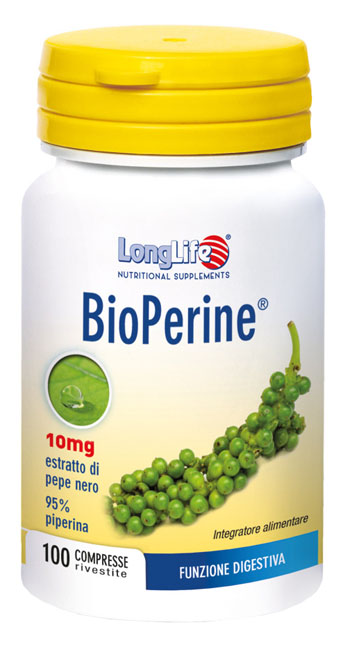 LONGLIFE BIOPERINE 100 COMPRESSE - Farmastop