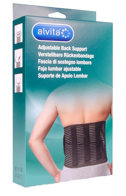 ALVITA FASCIA LOMBARE MISURA 2 CIRCONFERENZA 100-120 CM - Farmastop