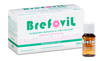 BREFOVIL 10 FLACONCINI MONODOSE DA 10 ML GUSTO LAMPONE - Farmastop