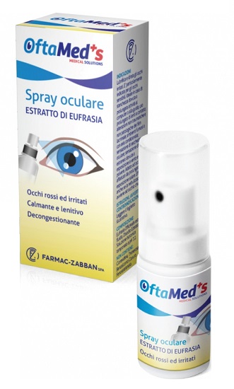 OFTAMED'S SPRAY OCULARE OCCHI ROSSI E IRRITATI ESTRATTO EUFRASIA 10 ML - Farmastop