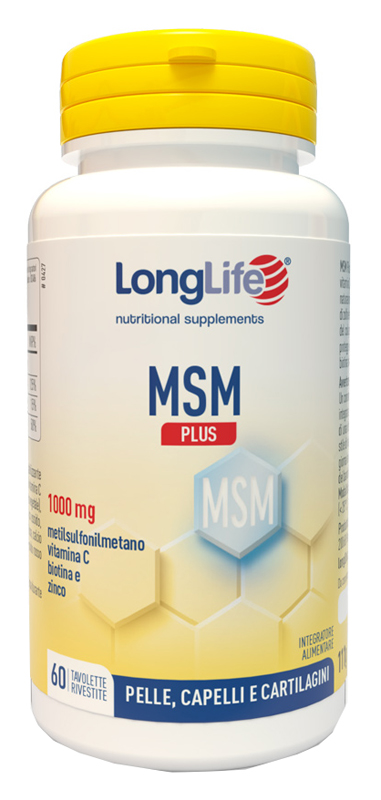 LONGLIFE MSM PLUS 60 TAVOLETTE RIVESTITE DA 1,85 G - Farmastop
