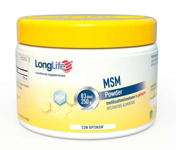 LONGLIFE MSM POWDER 250 G - Farmastop
