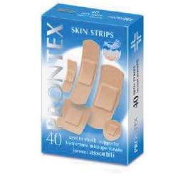 CEROTTO PRONTEX SKIN STRIPS 6 FORMATI ASSORTITI ASTUCCIO 40 PEZZI - Farmastop