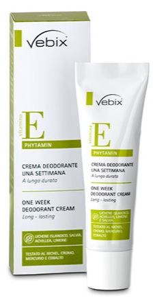 VEBIX PHYTAMIN CREMA DEODORANTE 1 SETTIMANA 25 ML - Farmastop