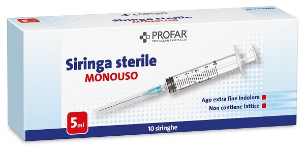 SIRINGA MONOUSO 5 ML PROFAR - Farmastop