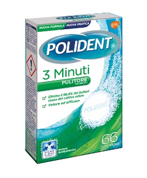 POLIDENT 3 MINUTI 66 COMPRESSE - Farmastop