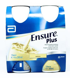 ENSURE PLUS BANANA 4 BOTTIGLIE DA 200 ML - Farmastop